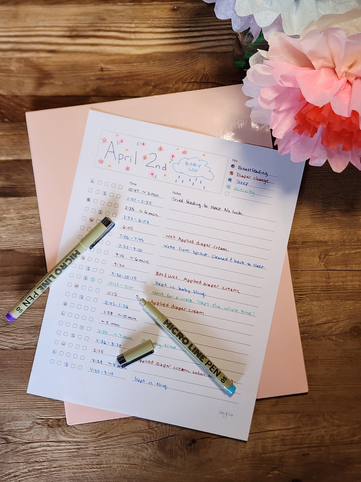 Printable Time Tracking Log (PDF) – Clean and Simple Daily Time Sheet