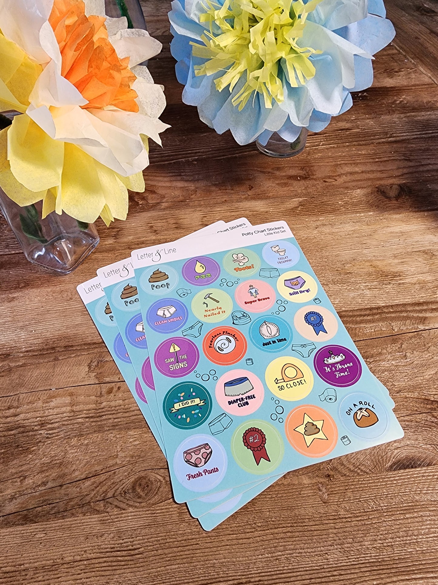 Little Kid Potty Reward Stickers