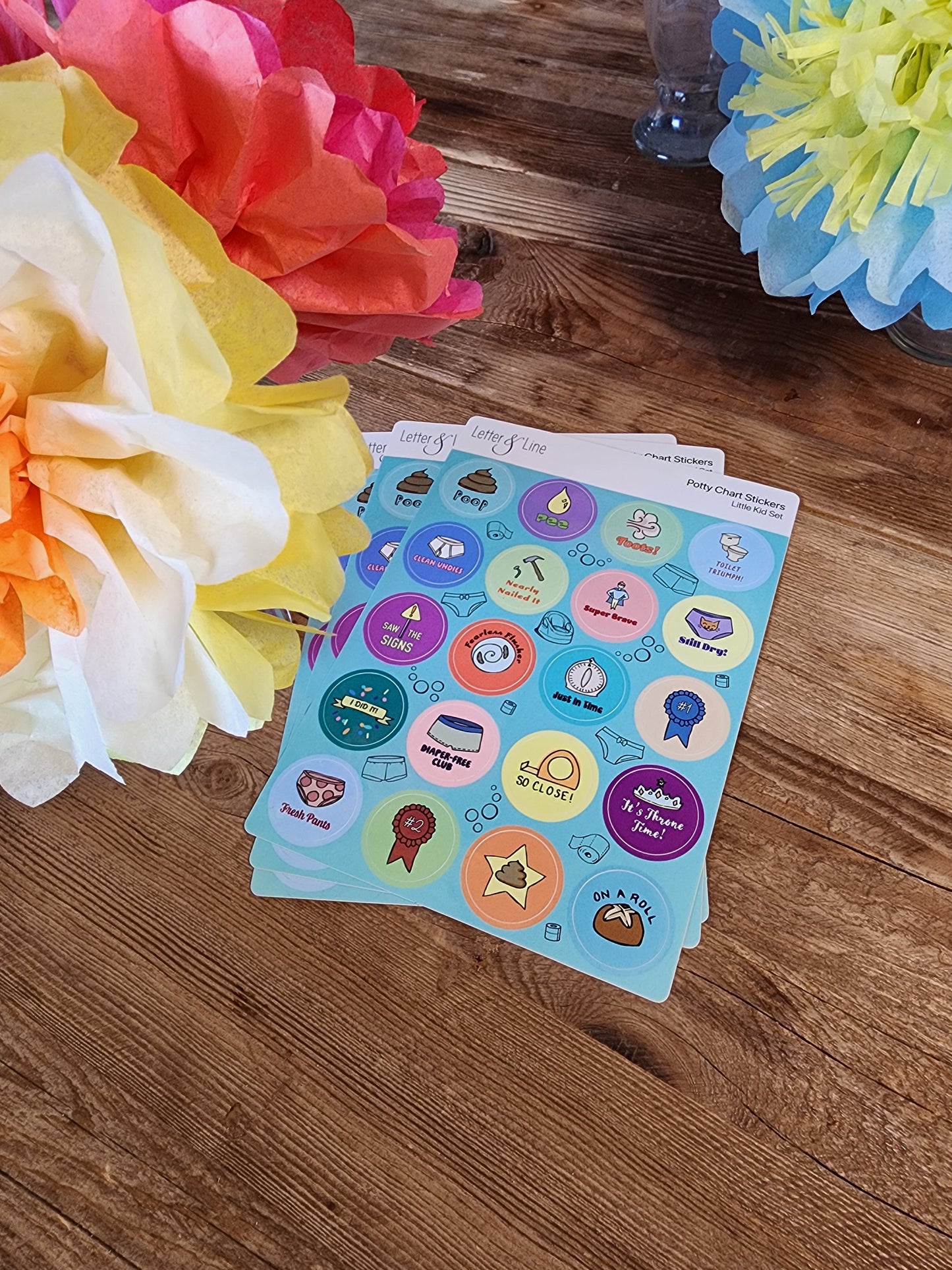 Little Kid Potty Reward Stickers