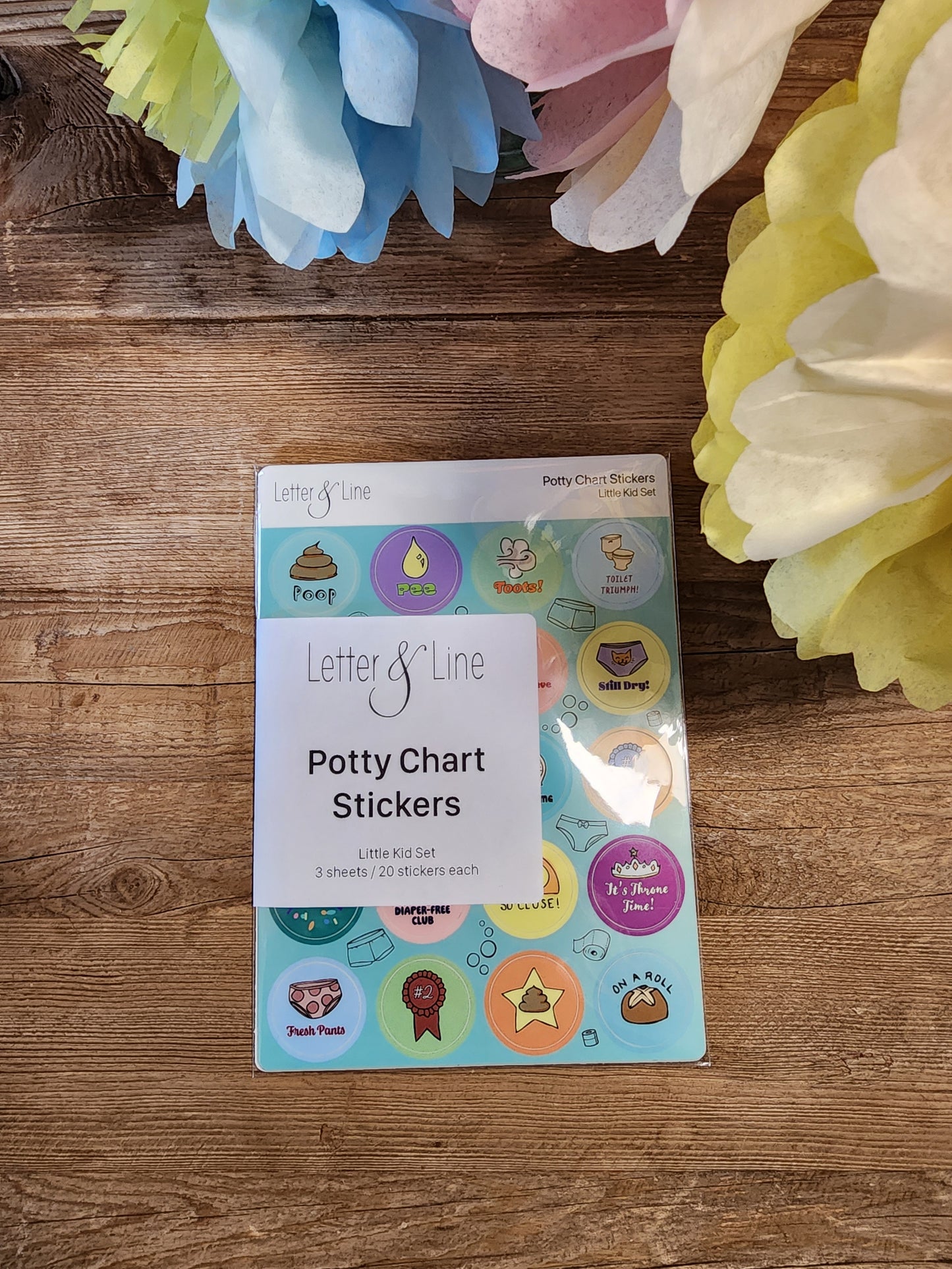 Little Kid Potty Reward Stickers