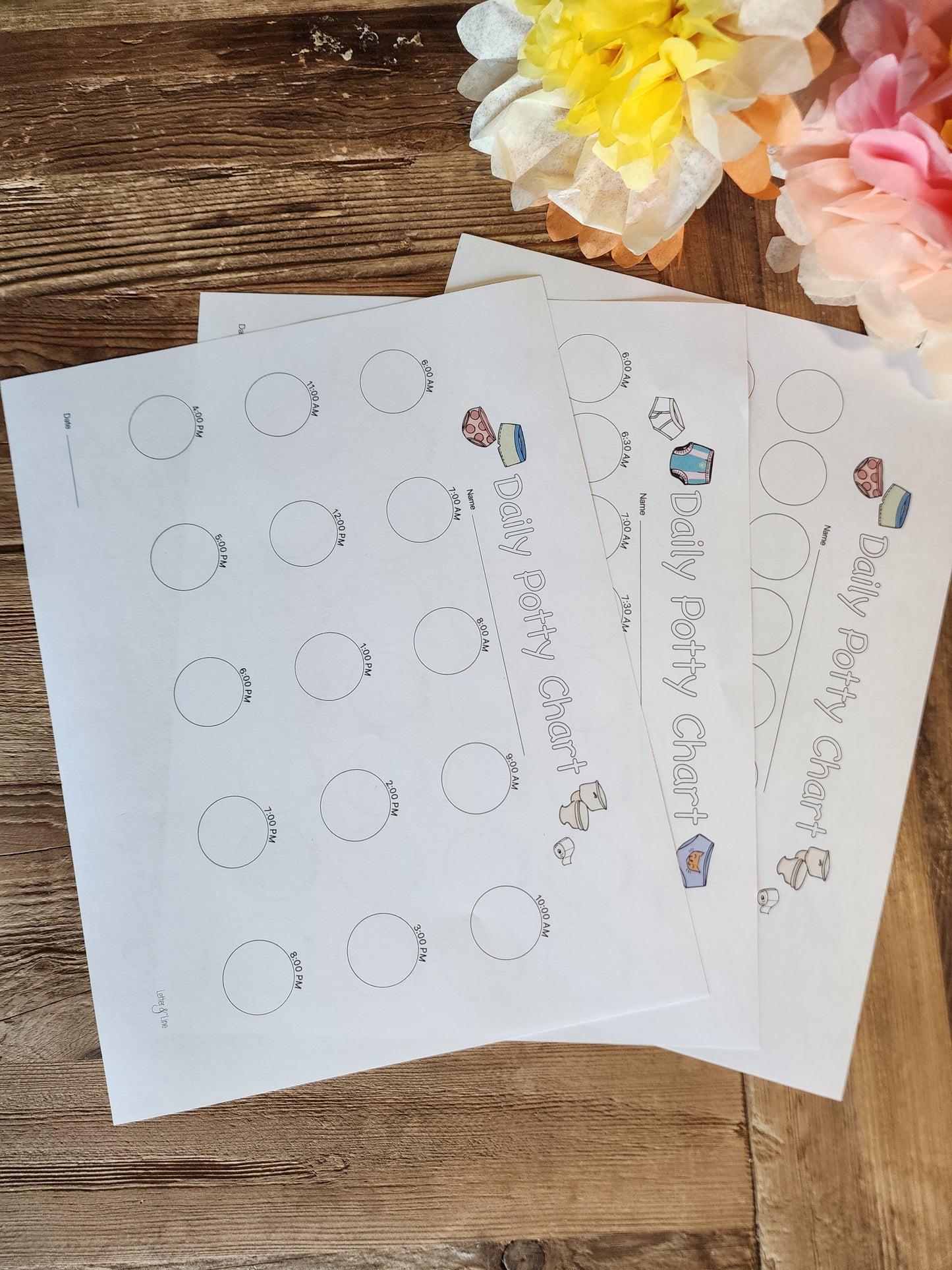 Daily Potty Chart Printable
