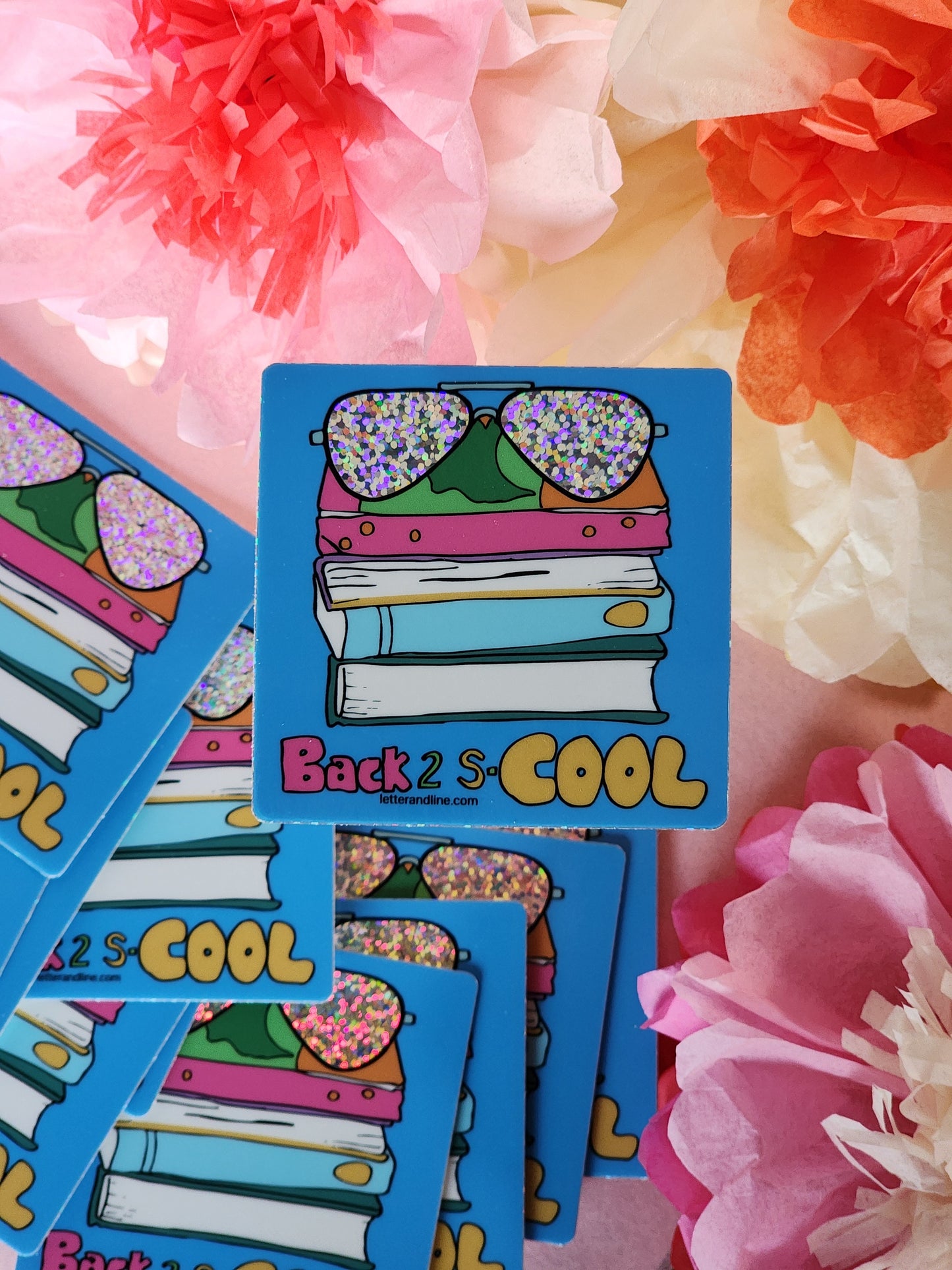 “Back 2 s-COOL” – Glitter Milestone Sticker