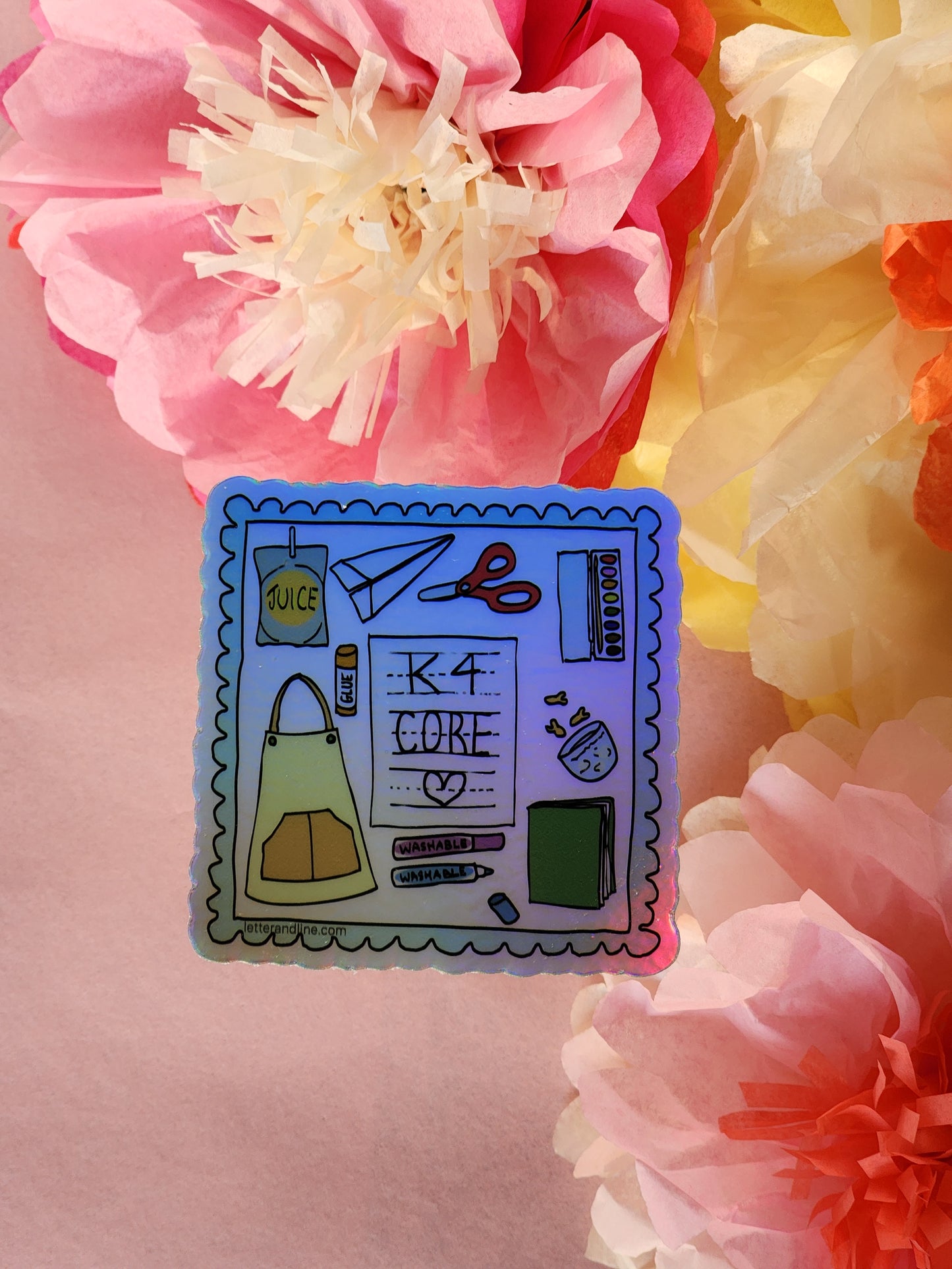 “K4 Core” – Holographic Sticker