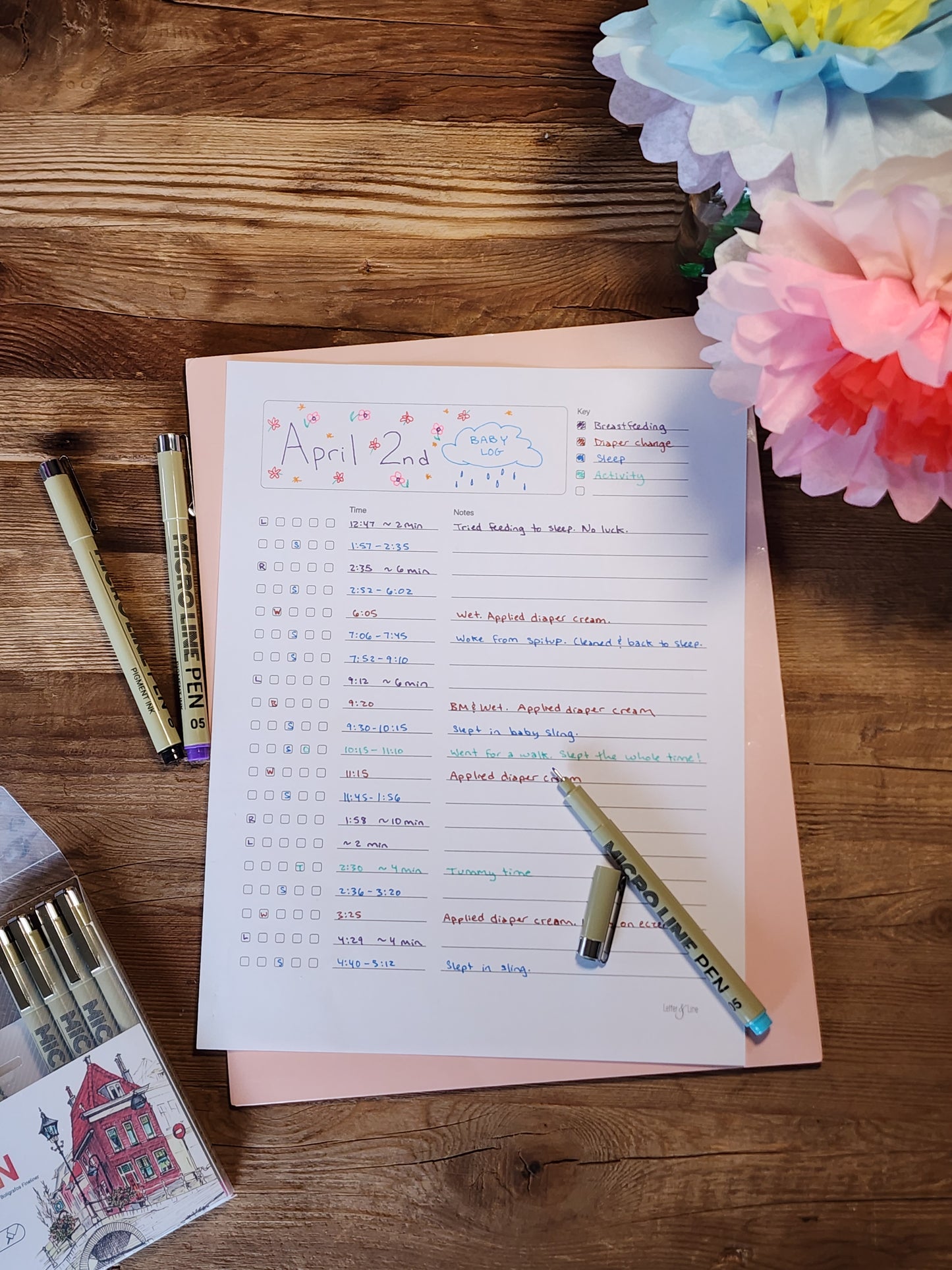 Time Tracker Log: Versatile Bullet-Journal-Style Printable