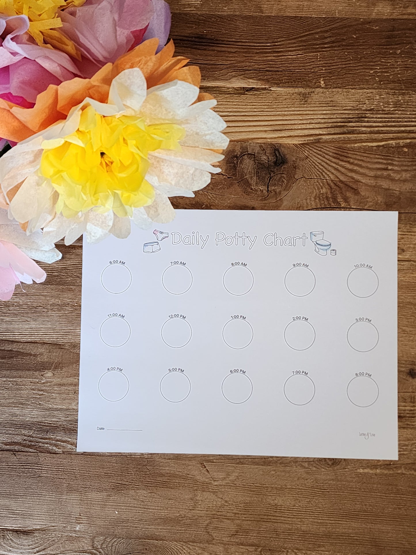 Daily Potty Chart Printable