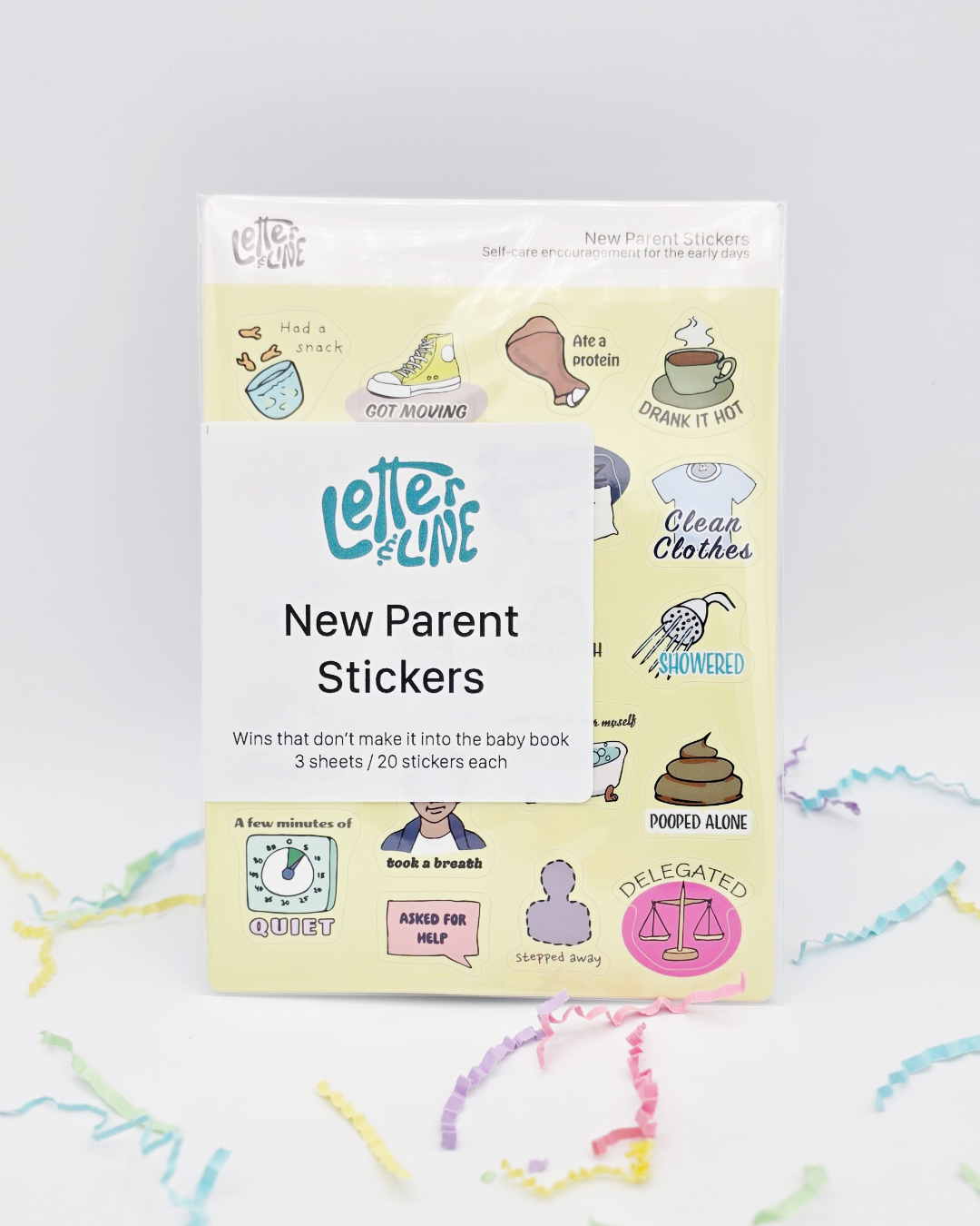 New Parent Self-Care Stickers