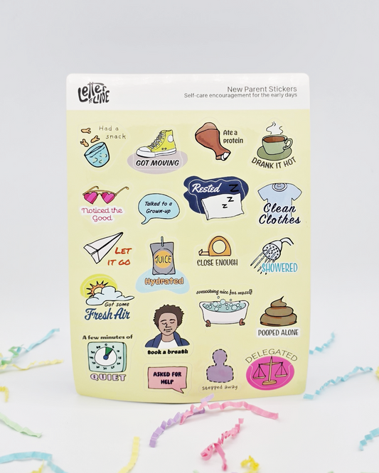 New Parent Self-Care Stickers