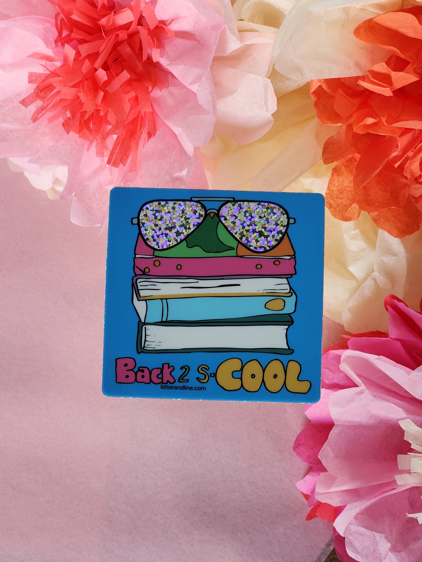 “Back 2 s-COOL” – Glitter Milestone Sticker